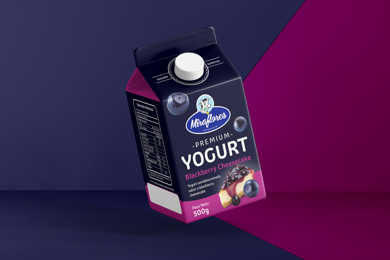Miraflores yogurt - Gworkshop Design | Packaging and branding studio